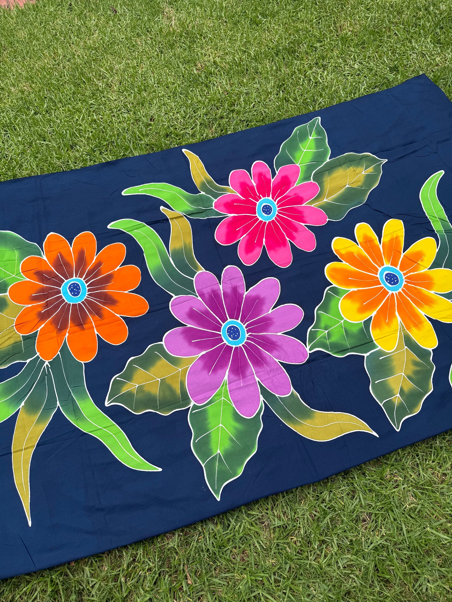 2m Ie Lavalava Women's Pareu Floral Sarong Beach Tropical Cover Up Size L Rayon Ie Sulu Tupenu