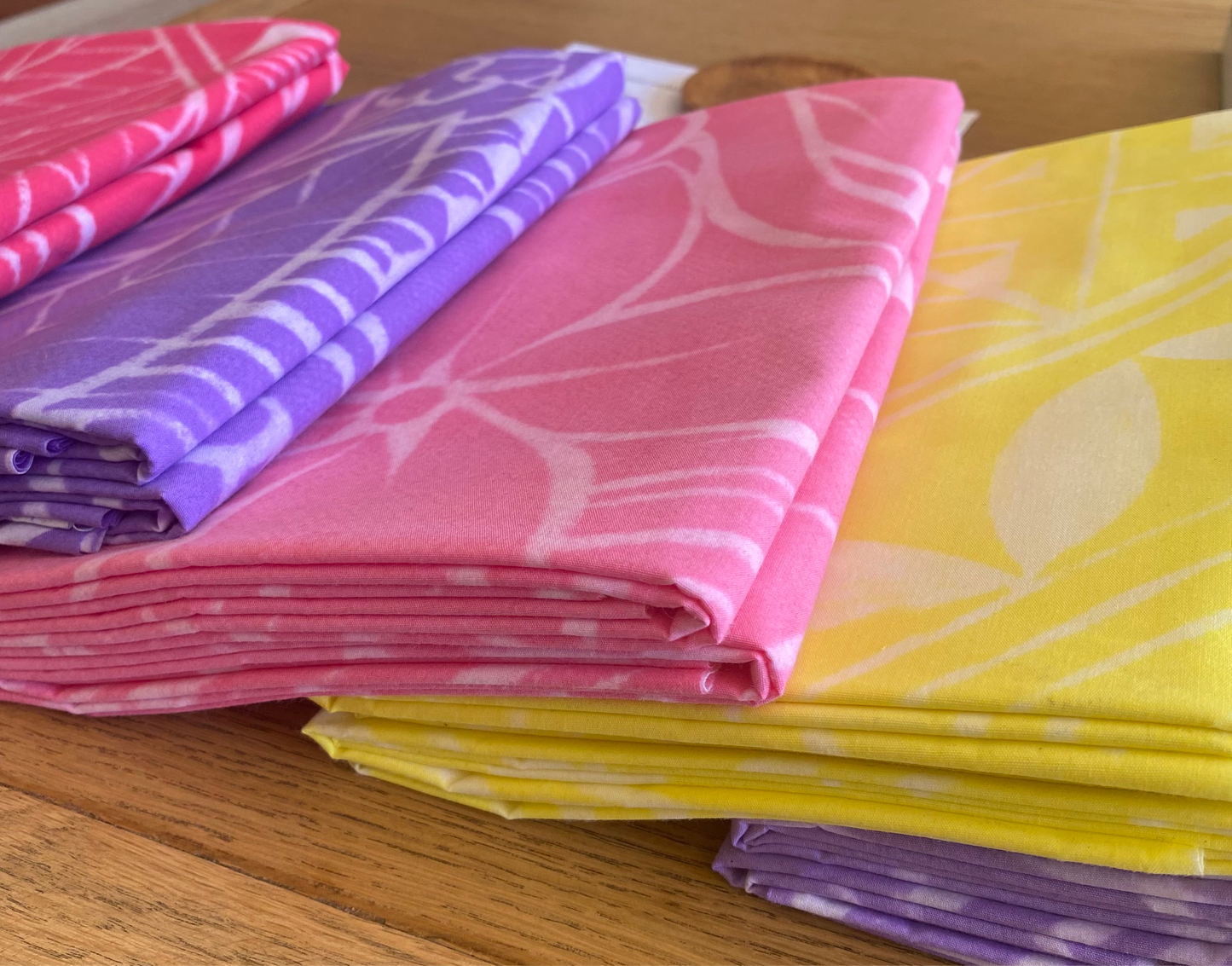 2m Pastel Lemon Block Print Table Cloth or Ie Lavalava Women's Pareo Cotton Poplin Sarong Beach Cover Up Size L