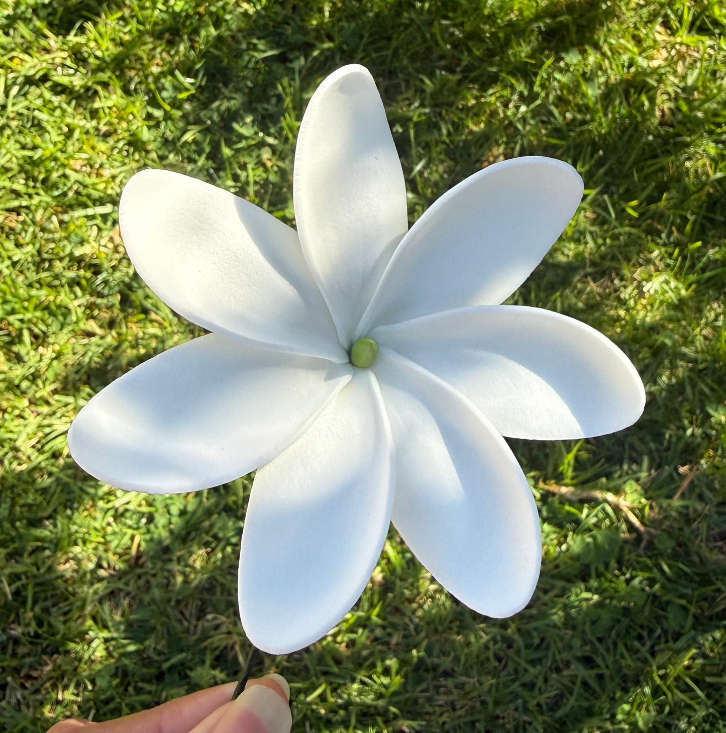 White Tiare Sei Hair Flowers 9.5cm