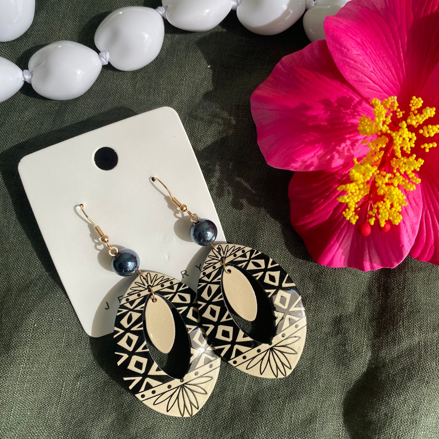 Pearl Drop Earrings Pacific Island Accessories