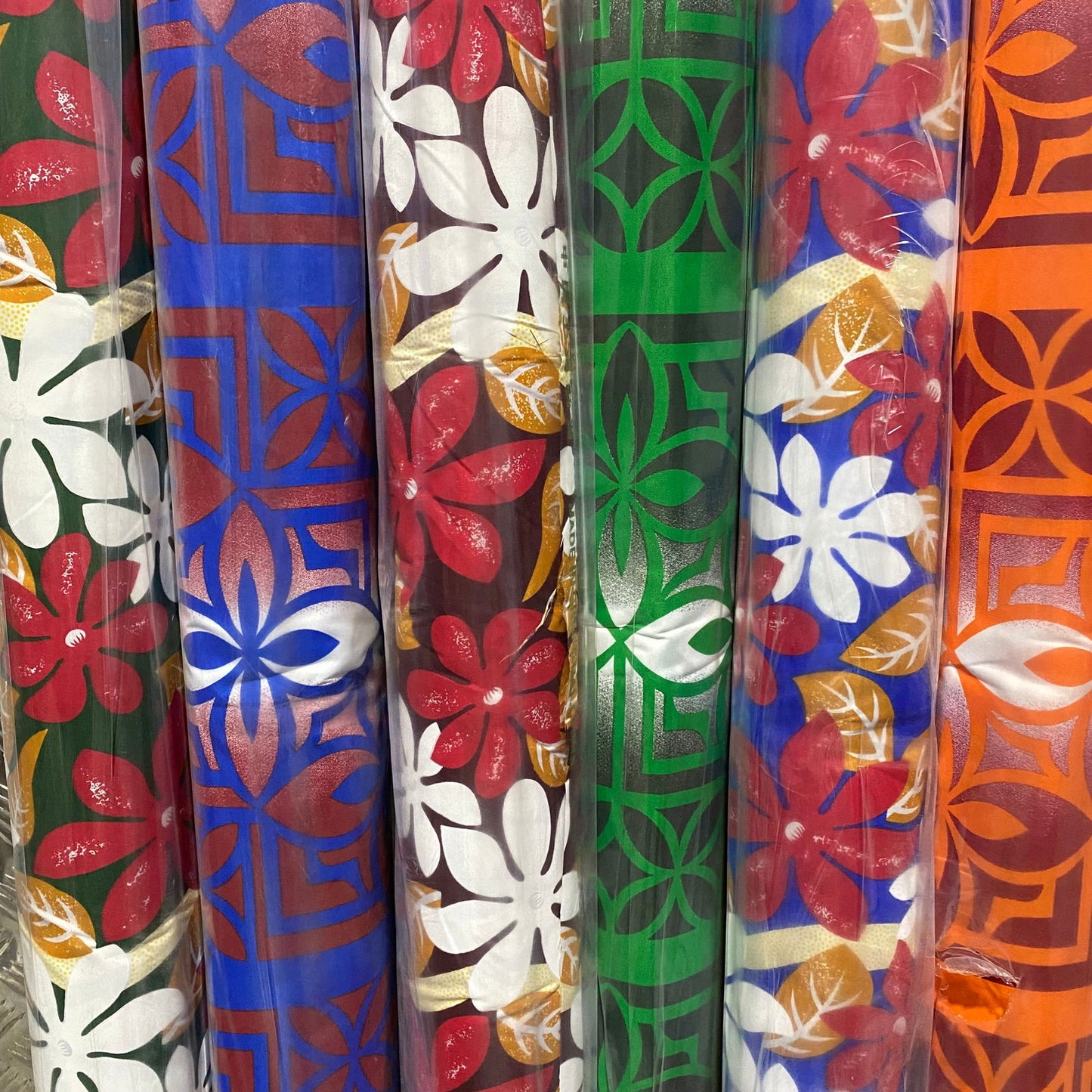Cotton Poplin Floral Polynesian Printed Fabric Material (by the meter) #product_variant# - Island Aesthetica