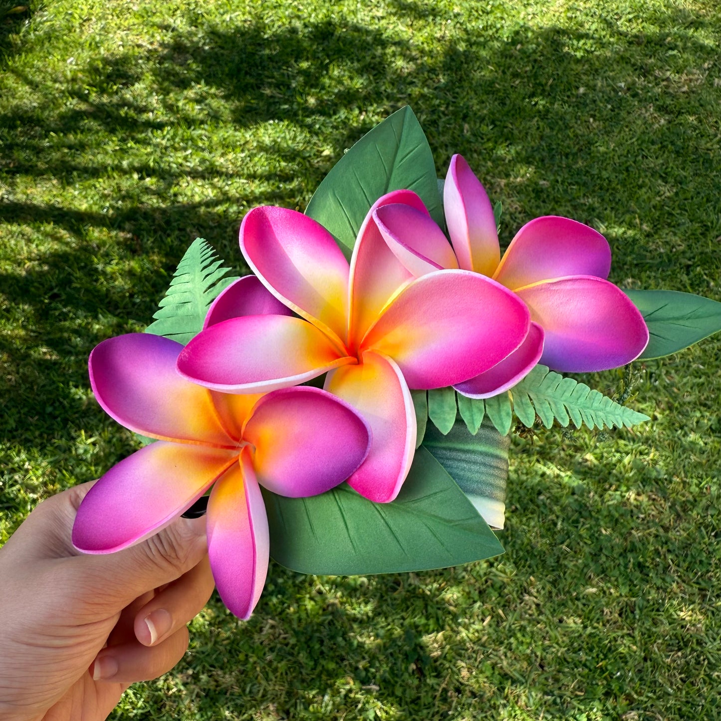 Large Plumeria Hair Clip