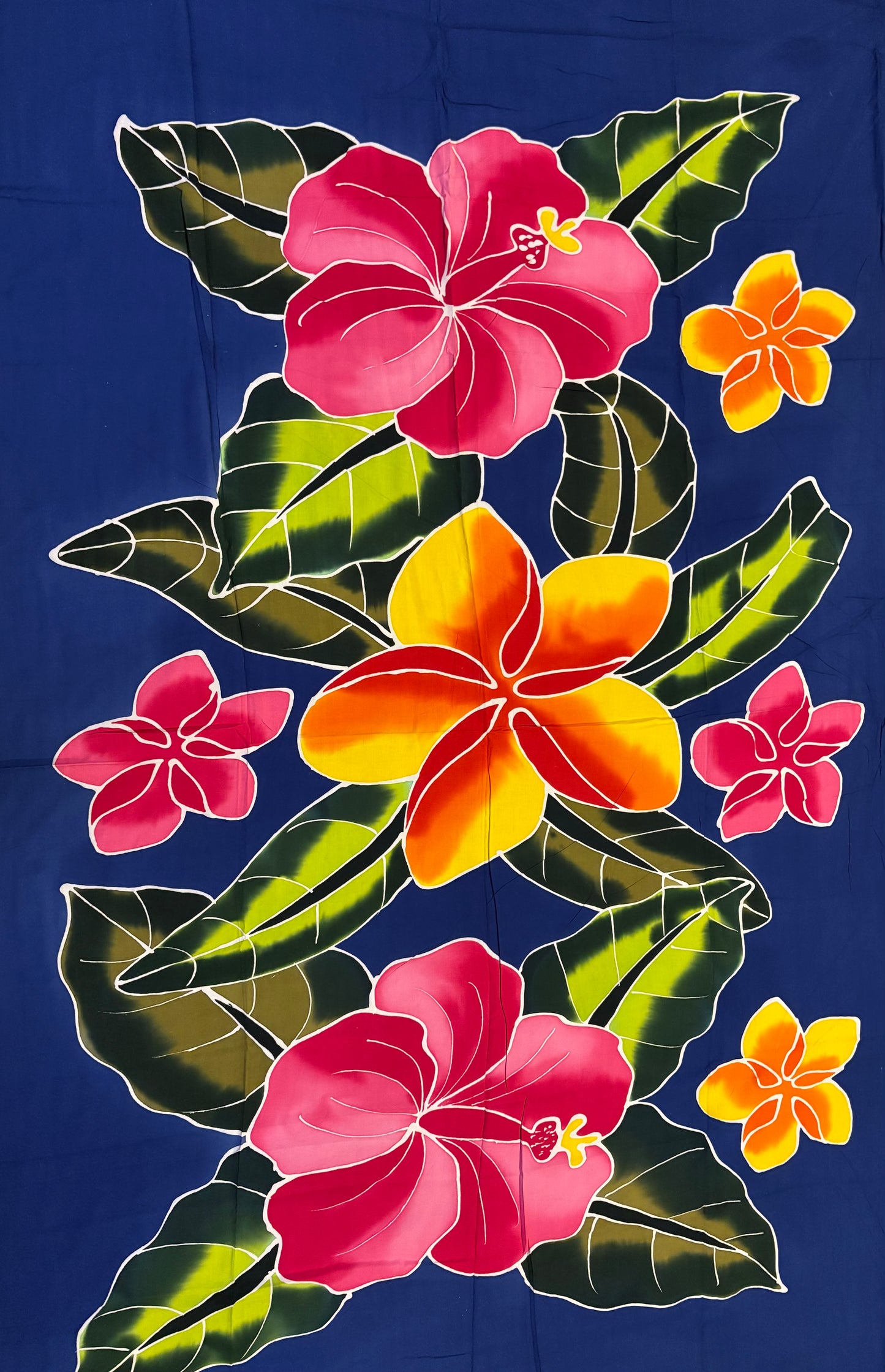 2m Ie Lavalava Women's Pareu Floral Sarong Beach Tropical Cover Up Size L Rayon