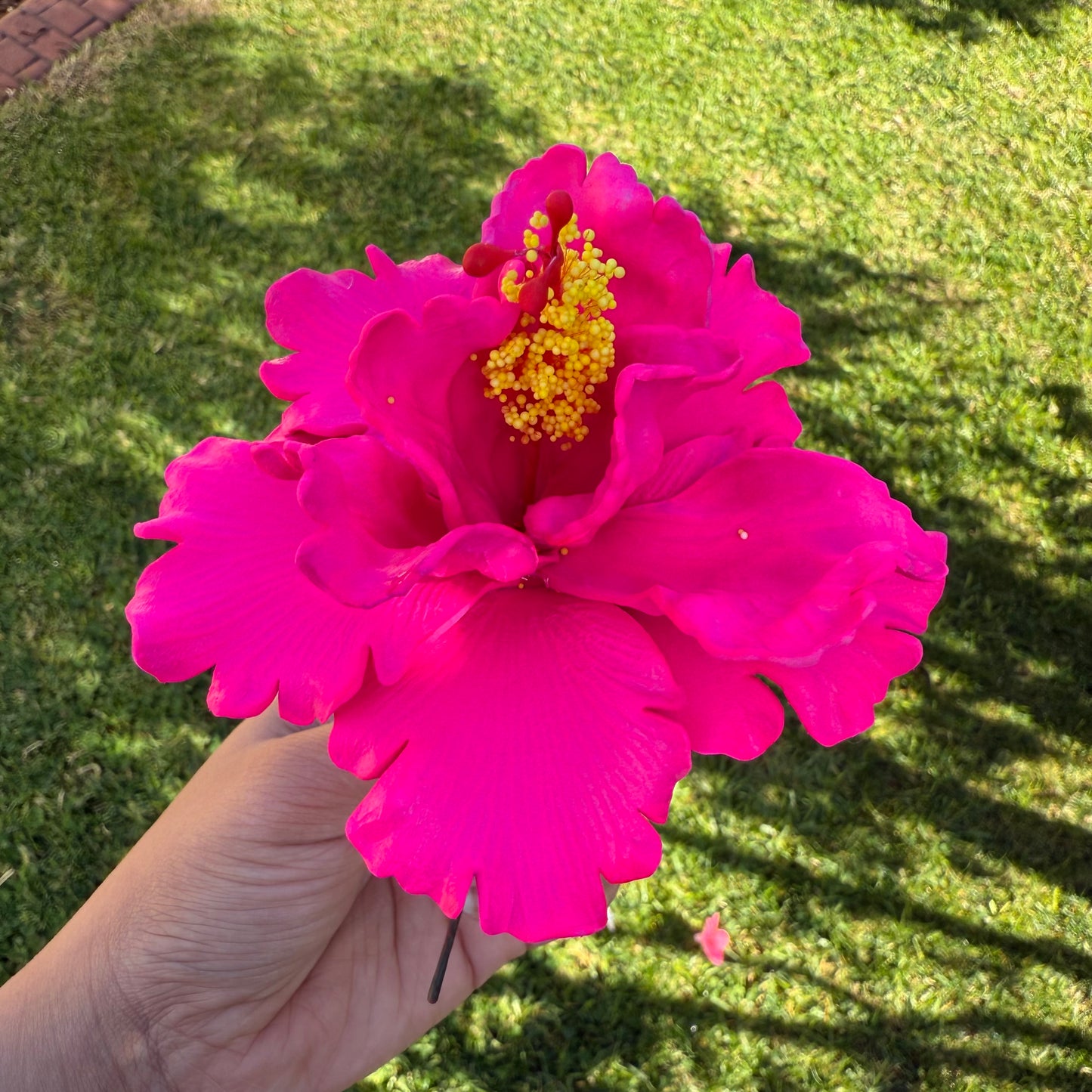 Arihi XL Double Hibiscus Flowers 11cm