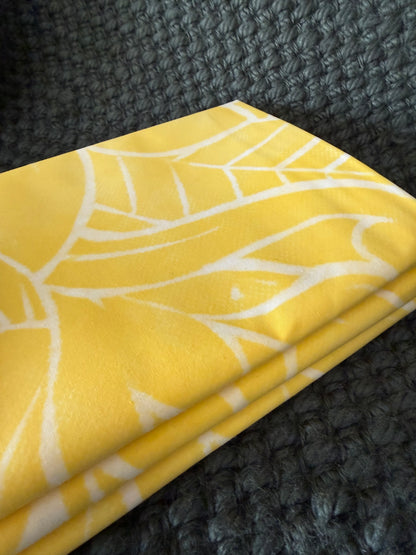 2m Citrus Pastel Block Print Table Clothe or Ie Lavalava Women's Pareo Cotton Poplin Sarong Beach Cover Up Size L