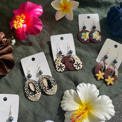 Pearl Drop Earrings Pacific Island Accessories