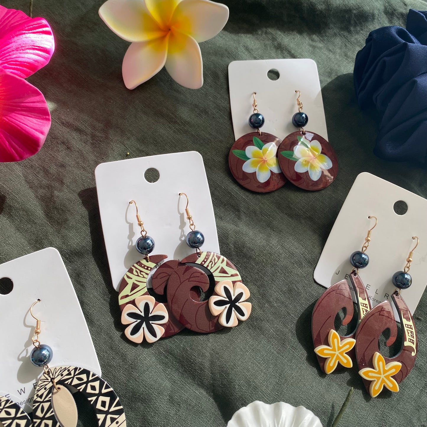 Pearl Drop Earrings Pacific Island Accessories