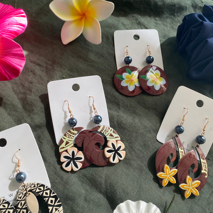 Pearl Drop Earrings Pacific Island Accessories