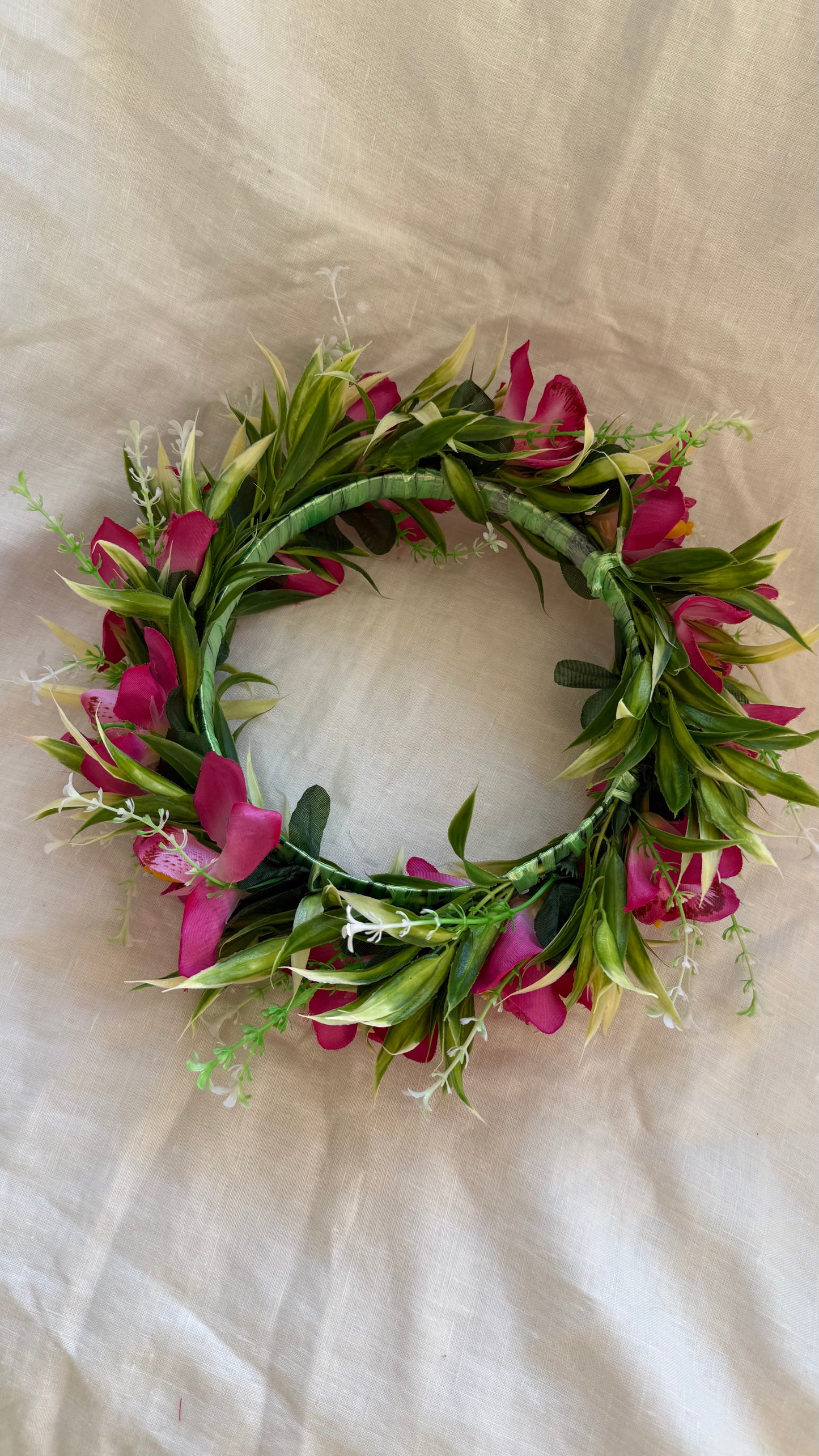 Pale Hawaiian Flower Crowns Lei Po’o