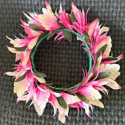 Pale Hawaiian Flower Crowns Lei Po’o