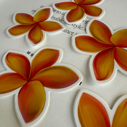 Plumeria Stickers