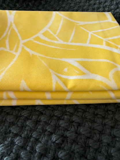 2m Citrus Pastel Block Print Table Clothe or Ie Lavalava Women's Pareo Cotton Poplin Sarong Beach Cover Up Size L