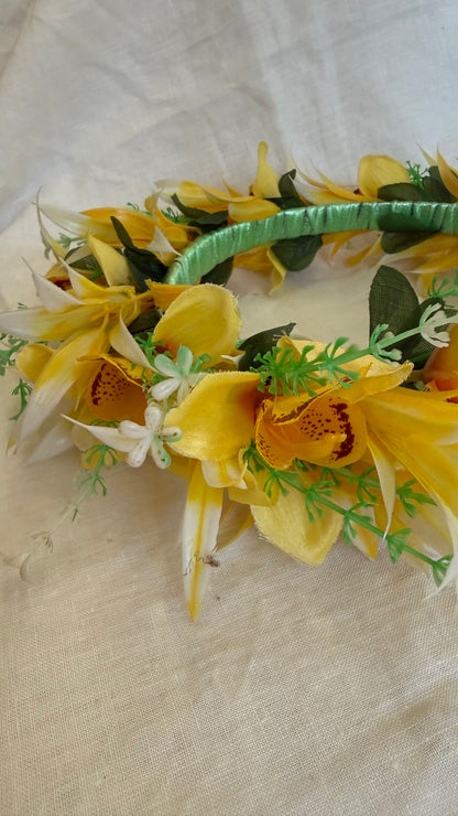 Pale Haku Lei Hawaiian Floral Crowns Lei Po’o