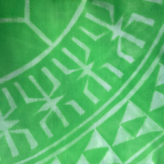 2m Pastel Block Print Table Cloth or Ie Lavalava Women's Pareo Cotton Poplin Sarong Beach Cover Up Size L