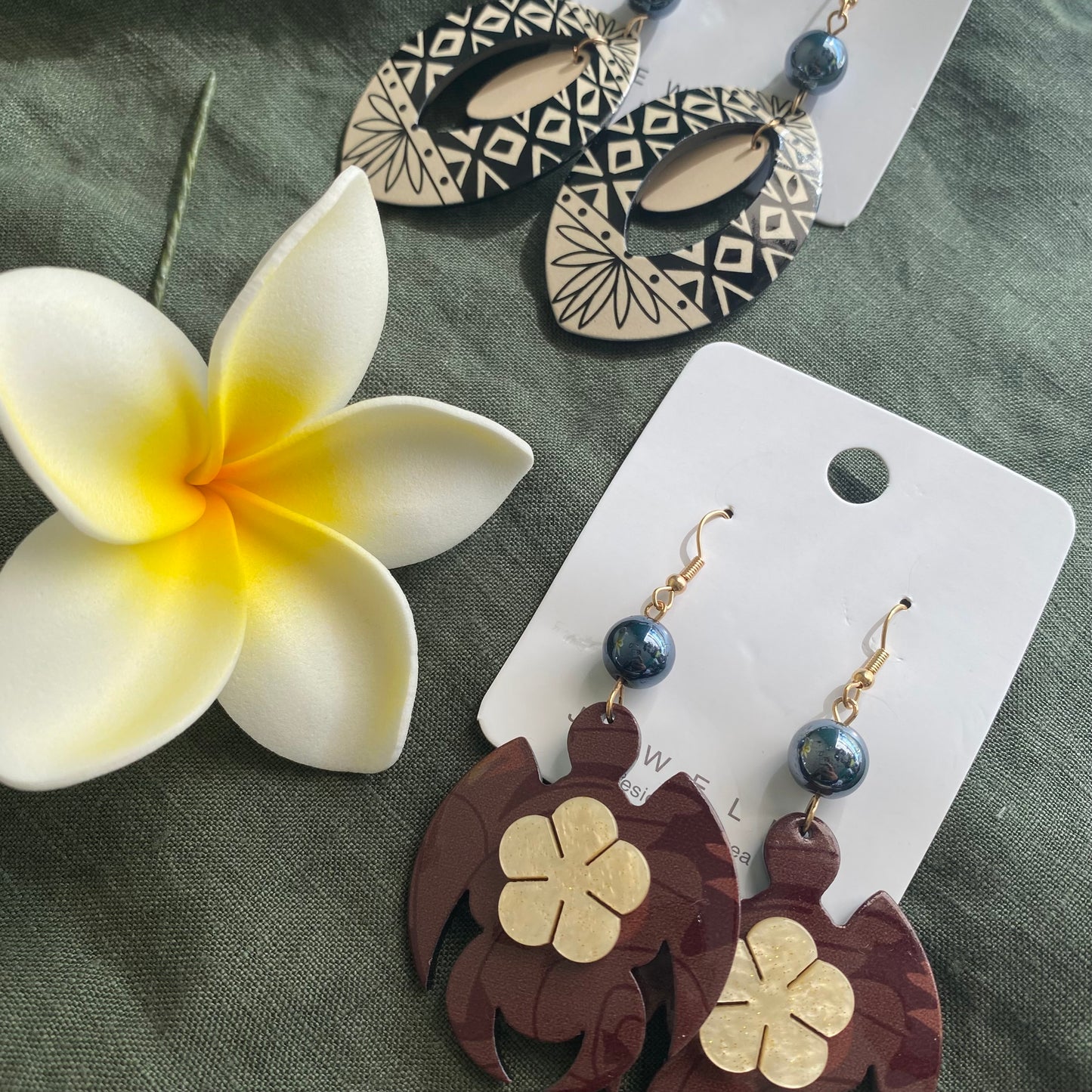 Pearl Drop Earrings Pacific Island Accessories