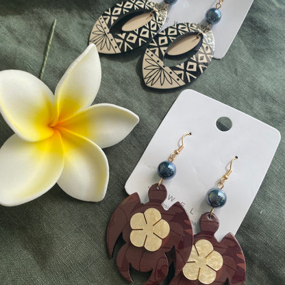 Pearl Drop Earrings Pacific Island Accessories