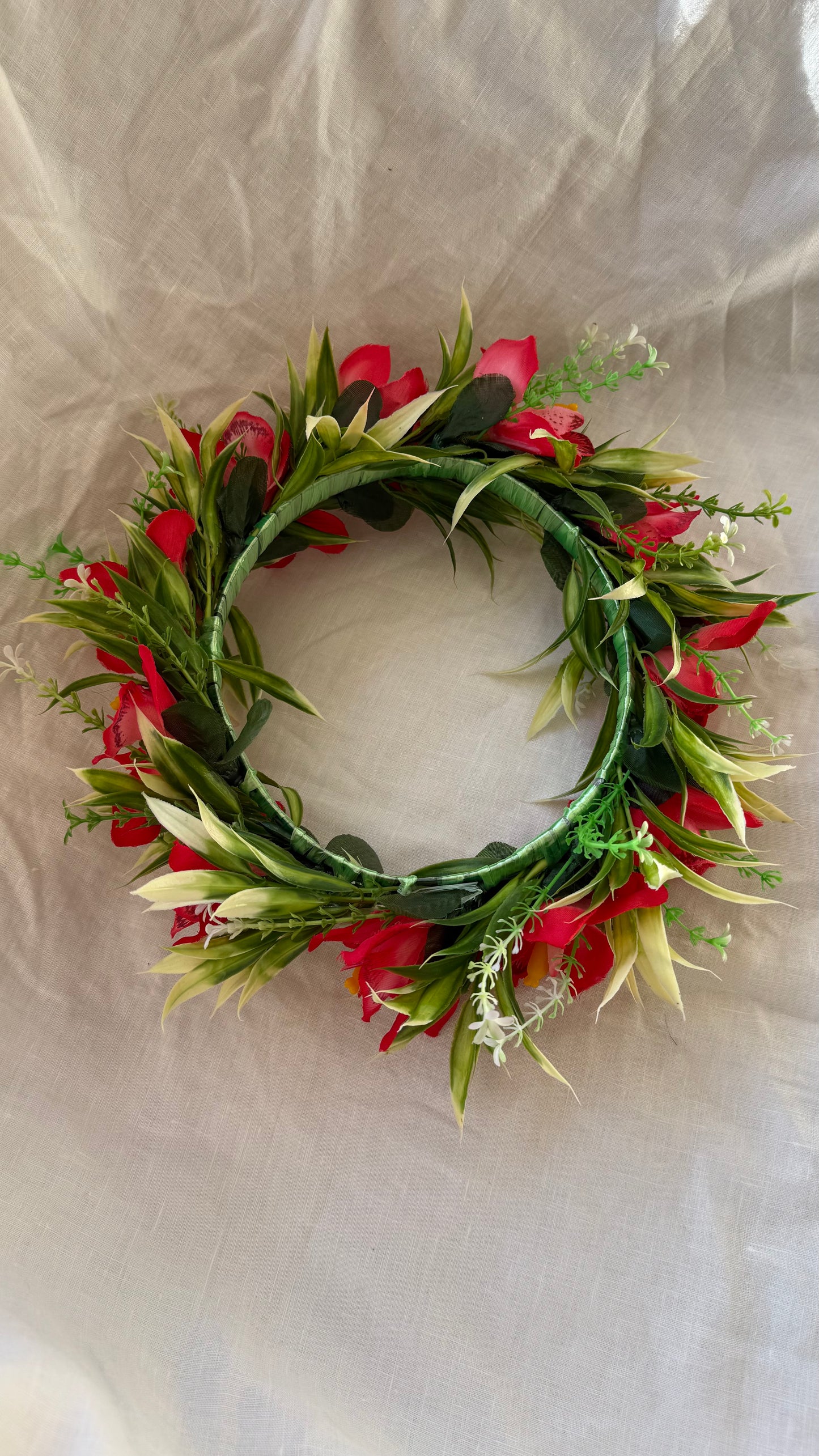 Pale Hawaiian Flower Crowns Lei Po’o