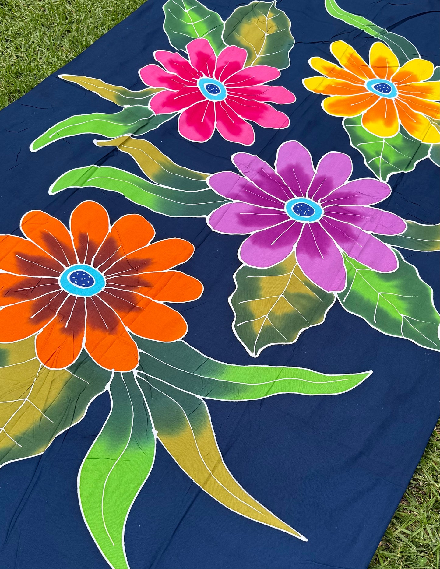 2m Ie Lavalava Women's Pareu Floral Sarong Beach Tropical Cover Up Size L Rayon Ie Sulu Tupenu