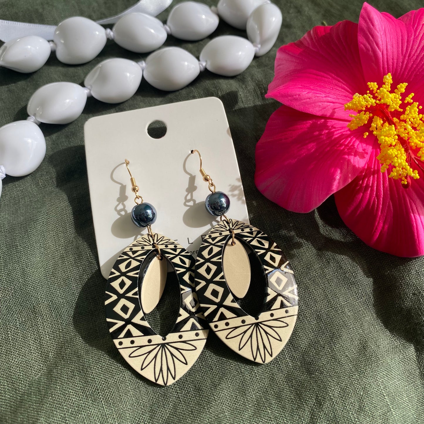 Pearl Drop Earrings Pacific Island Accessories
