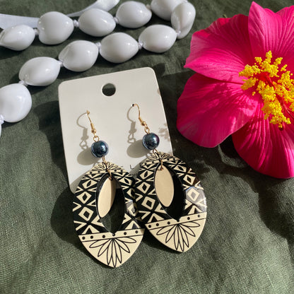 Pearl Drop Earrings Pacific Island Accessories