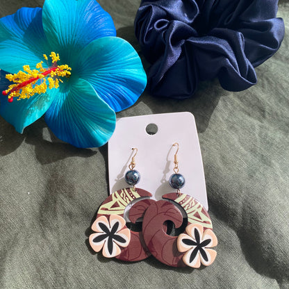 Pearl Drop Earrings Pacific Island Accessories