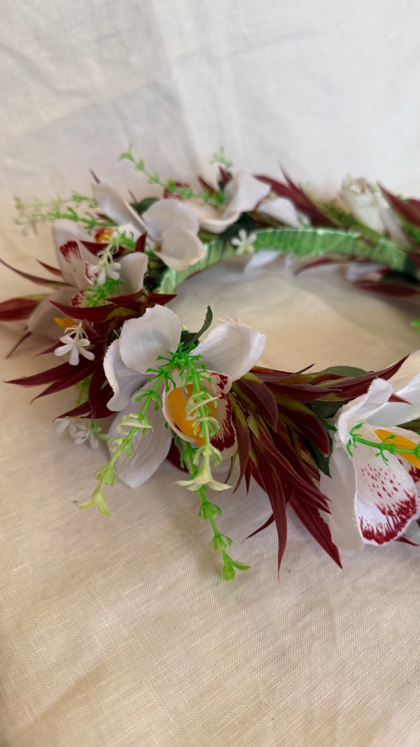 Pale Haku Lei Hawaiian Floral Crowns Lei Po’o