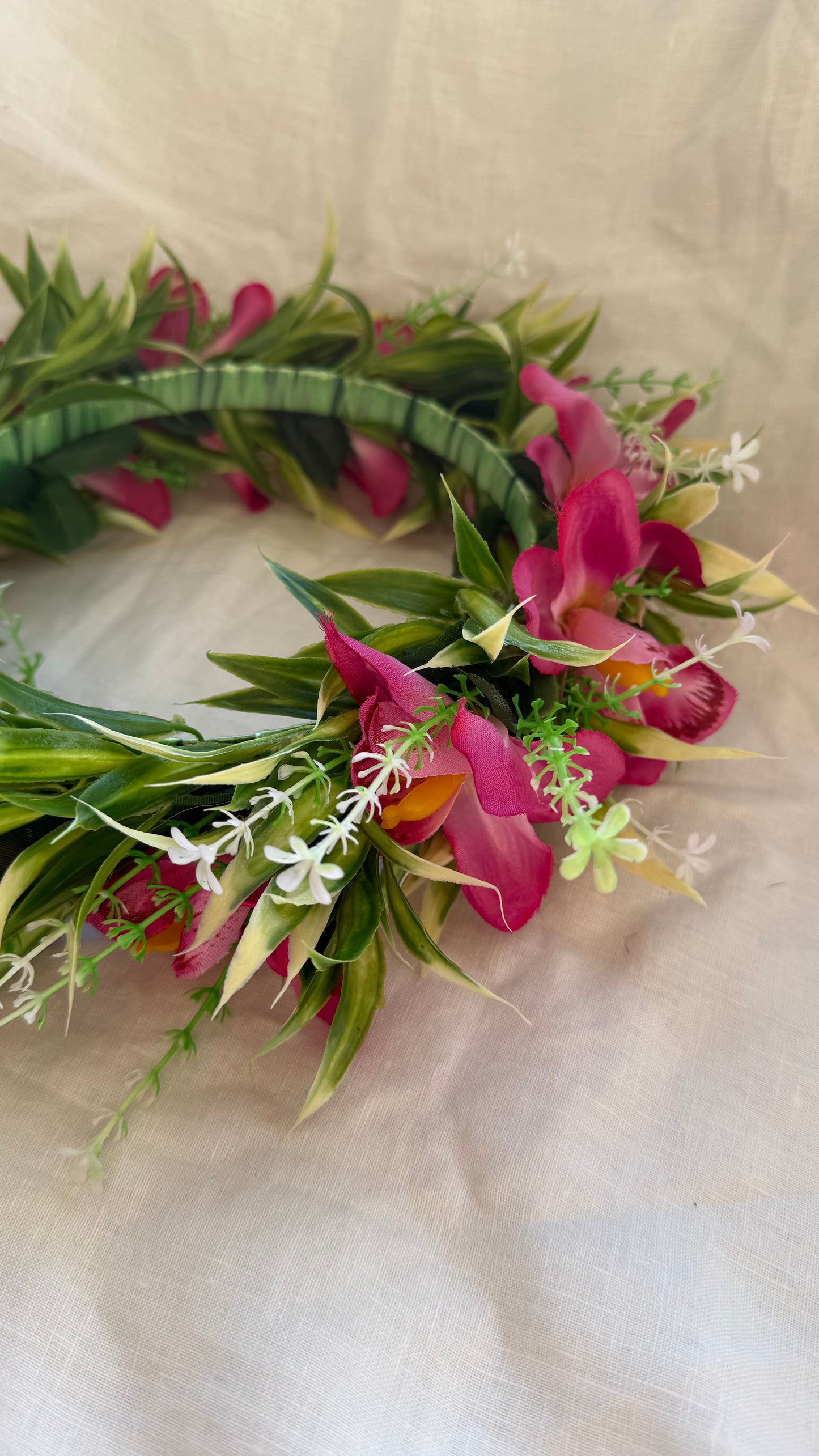 Pale Hawaiian Flower Crowns Lei Po’o