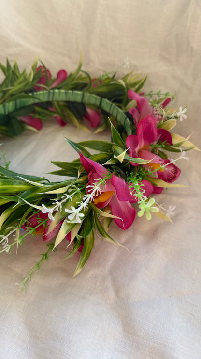 Pale Hawaiian Flower Crowns Lei Po’o