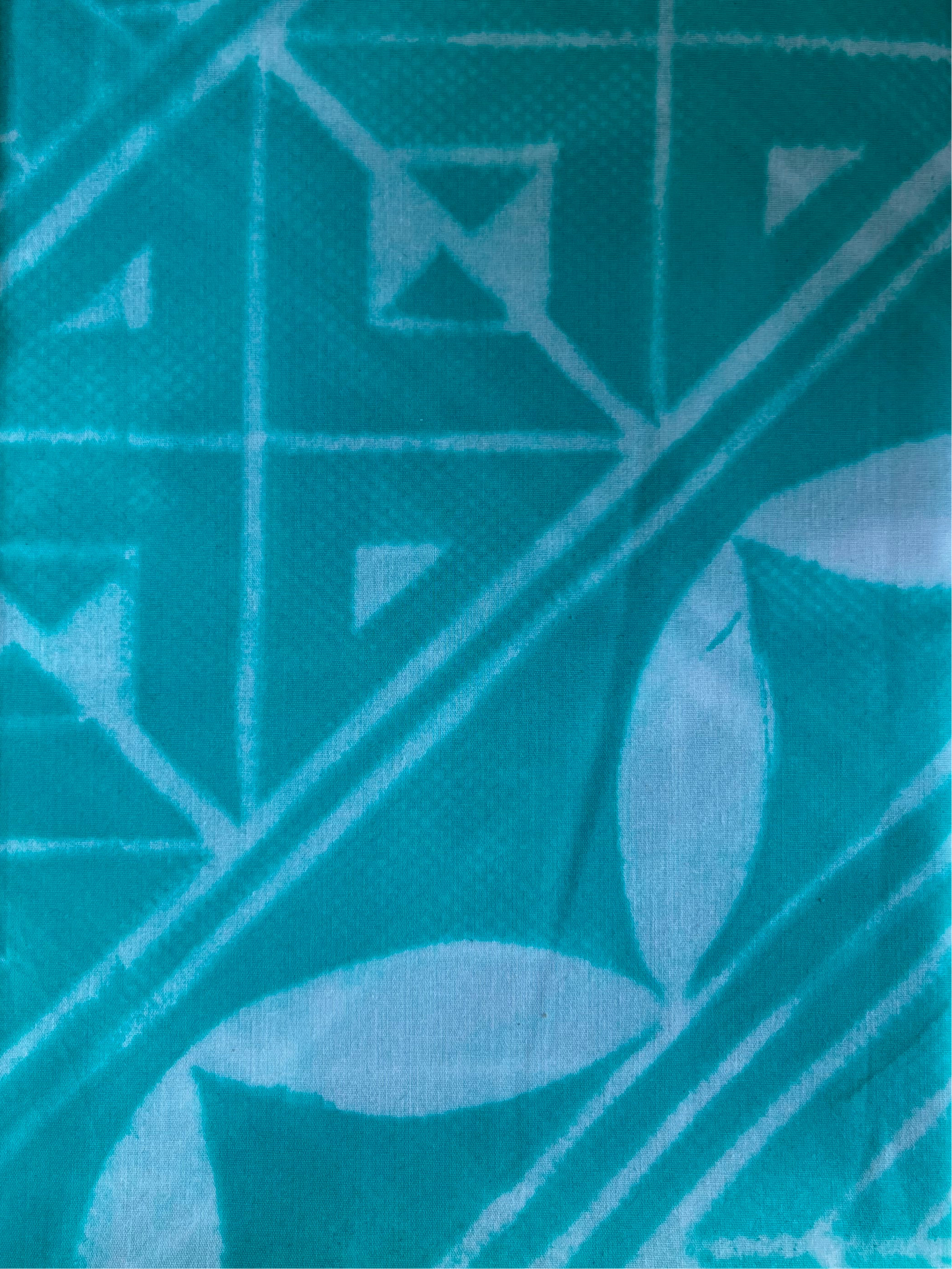 2m Pastel Block Print Table Cloth or Ie Lavalava Women's Pareo Cotton Poplin Sarong Beach Cover Up Size L