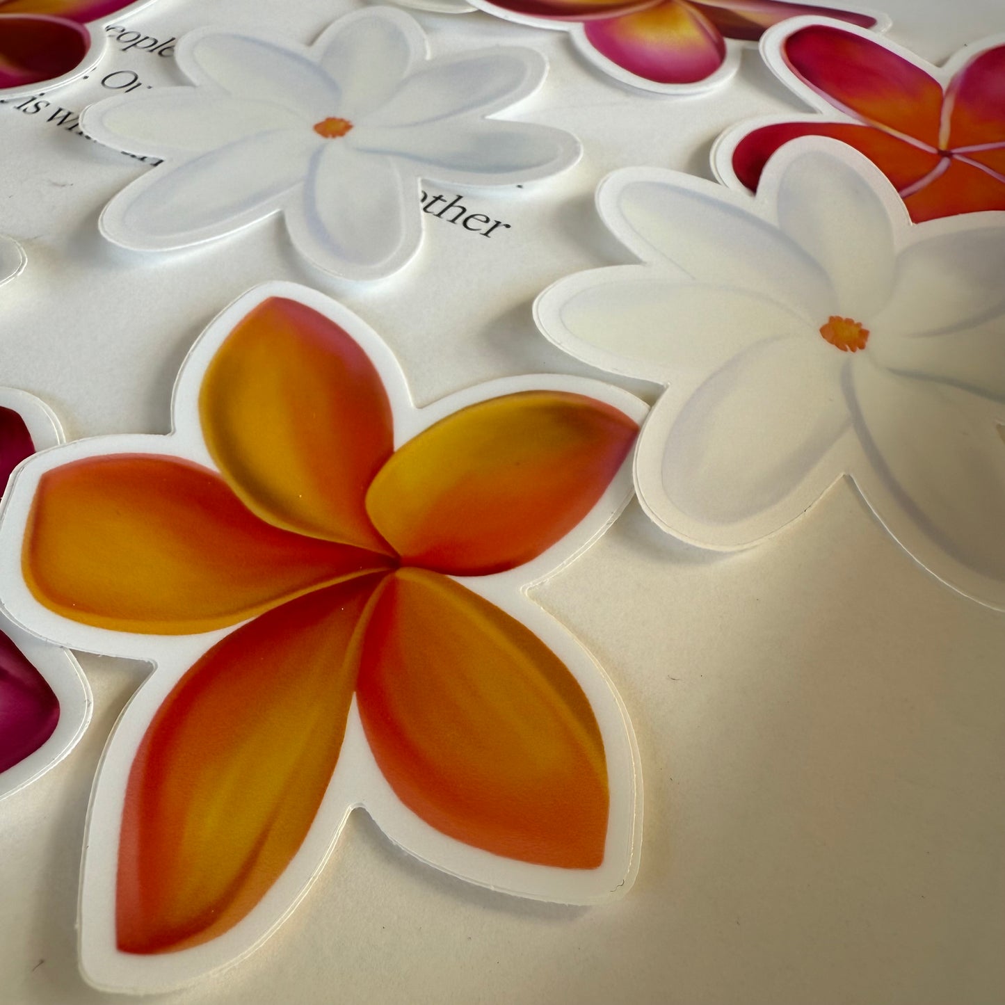 Plumeria Stickers