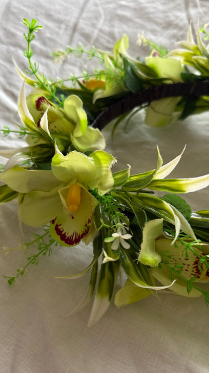Pale Hawaiian Flower Crowns Lei Po’o