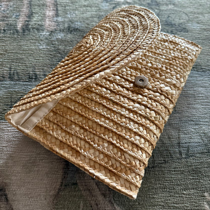 Straw Woven Beach Clutch Island Purse Handbag