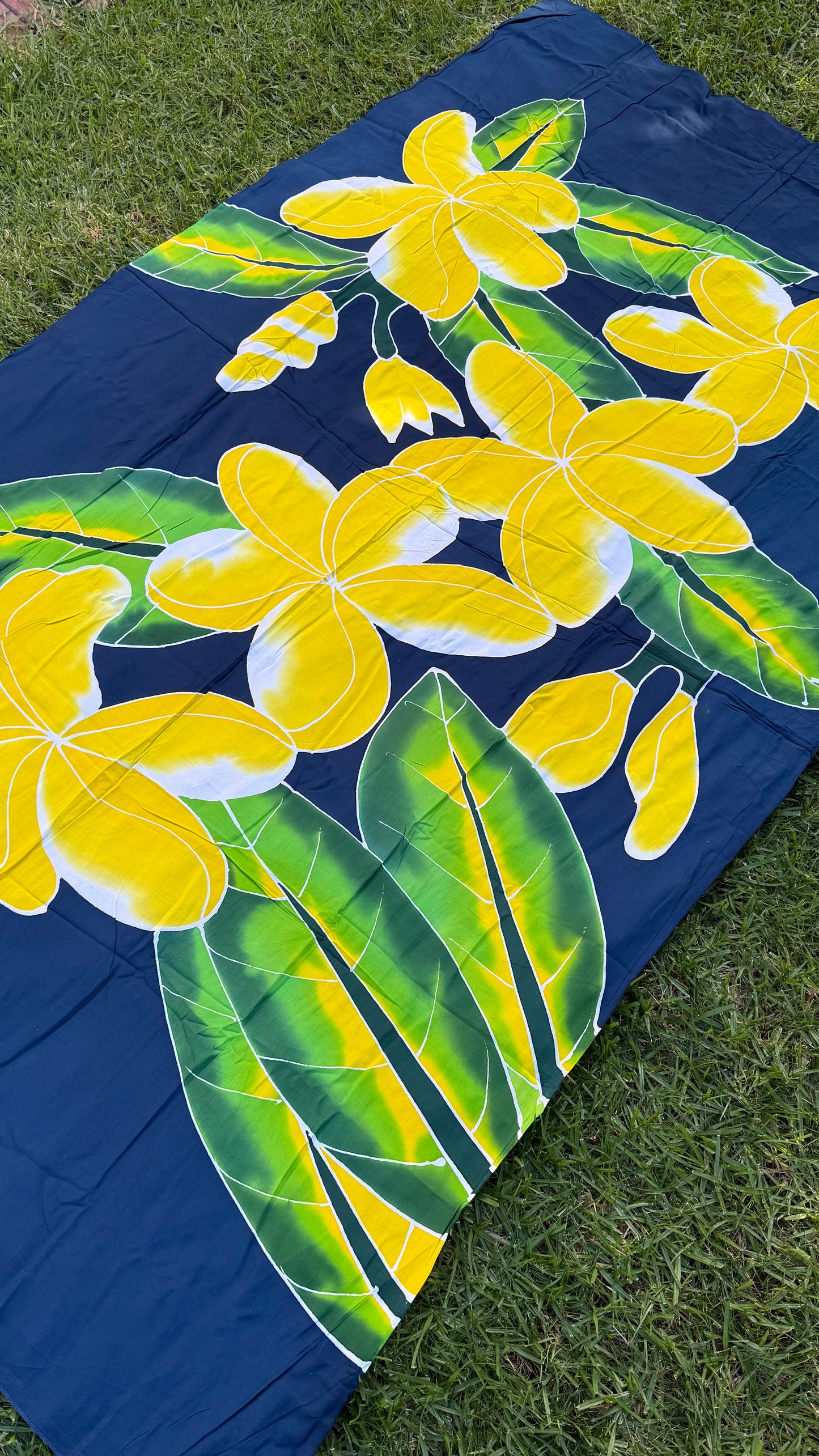 2m Ie Lavalava Women's Pareu Floral Sarong Beach Tropical Cover Up Size L Rayon Ie Sulu Tupenu
