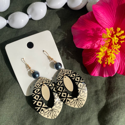 Pearl Drop Earrings Pacific Island Accessories