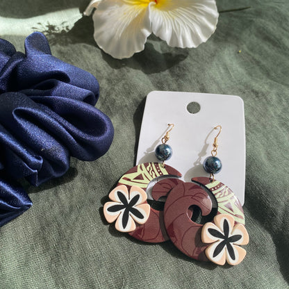 Pearl Drop Earrings Pacific Island Accessories