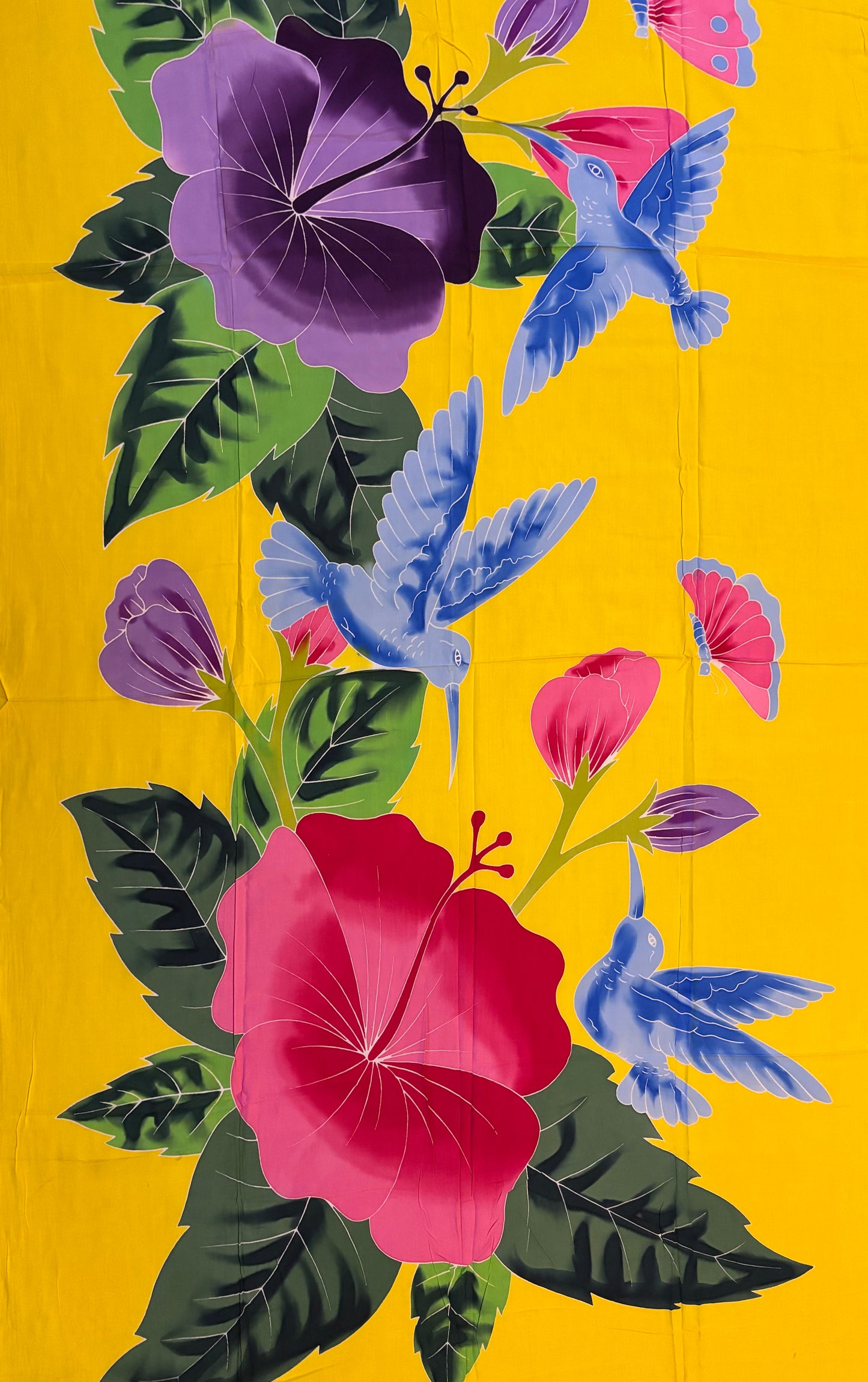 2m Ie Lavalava Women's Pareu Floral Sarong Beach Tropical Cover Up Size L Rayon