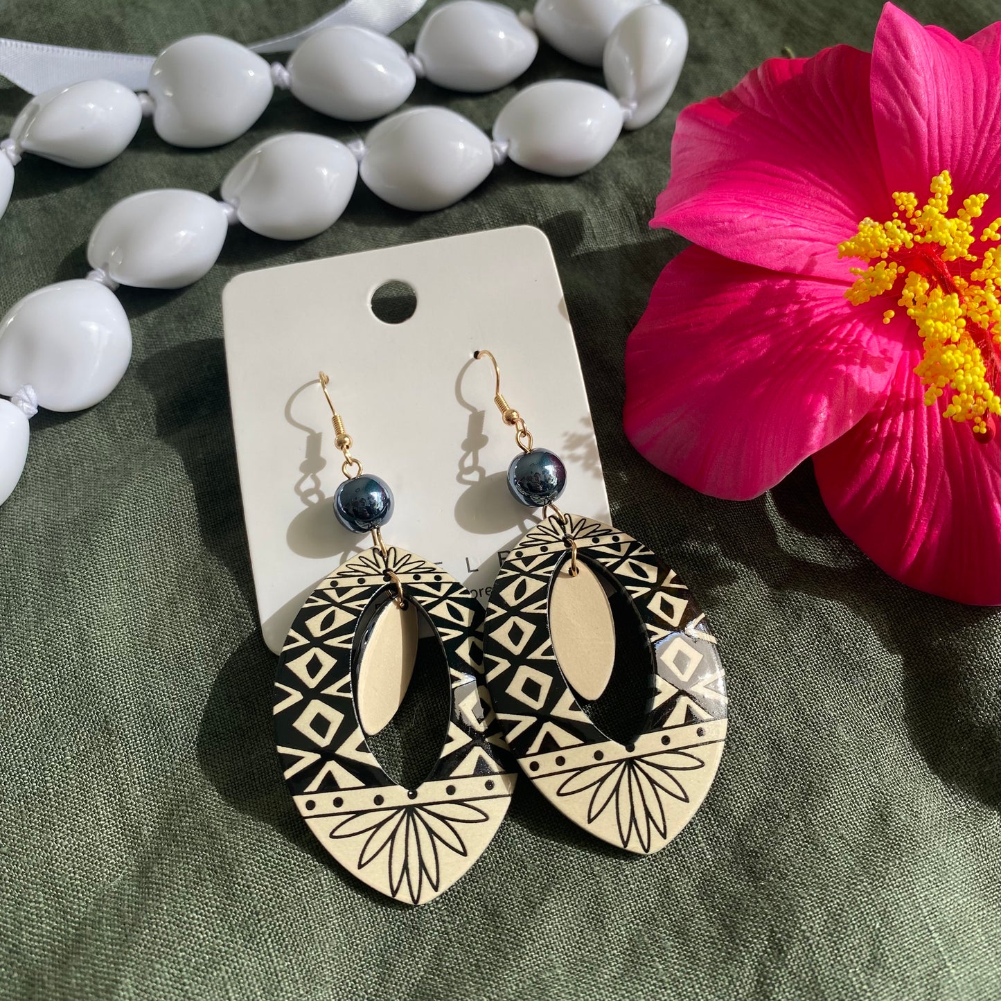 Pearl Drop Earrings Pacific Island Accessories