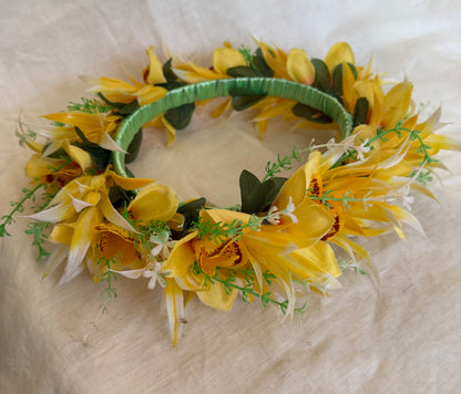 Pale Haku Lei Hawaiian Floral Crowns Lei Po’o
