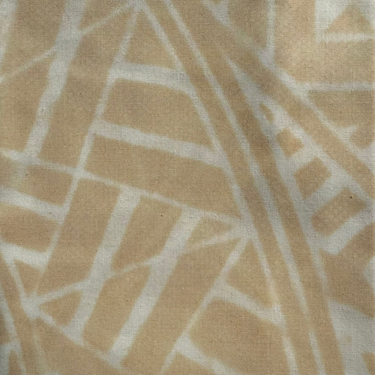 2m Sand Pastel Block Print Table Clothe or Ie Lavalava Women's Pareo Cotton Poplin Sarong Beach Cover Up Size L