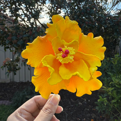 Arihi XL Double Hibiscus Flowers 11cm