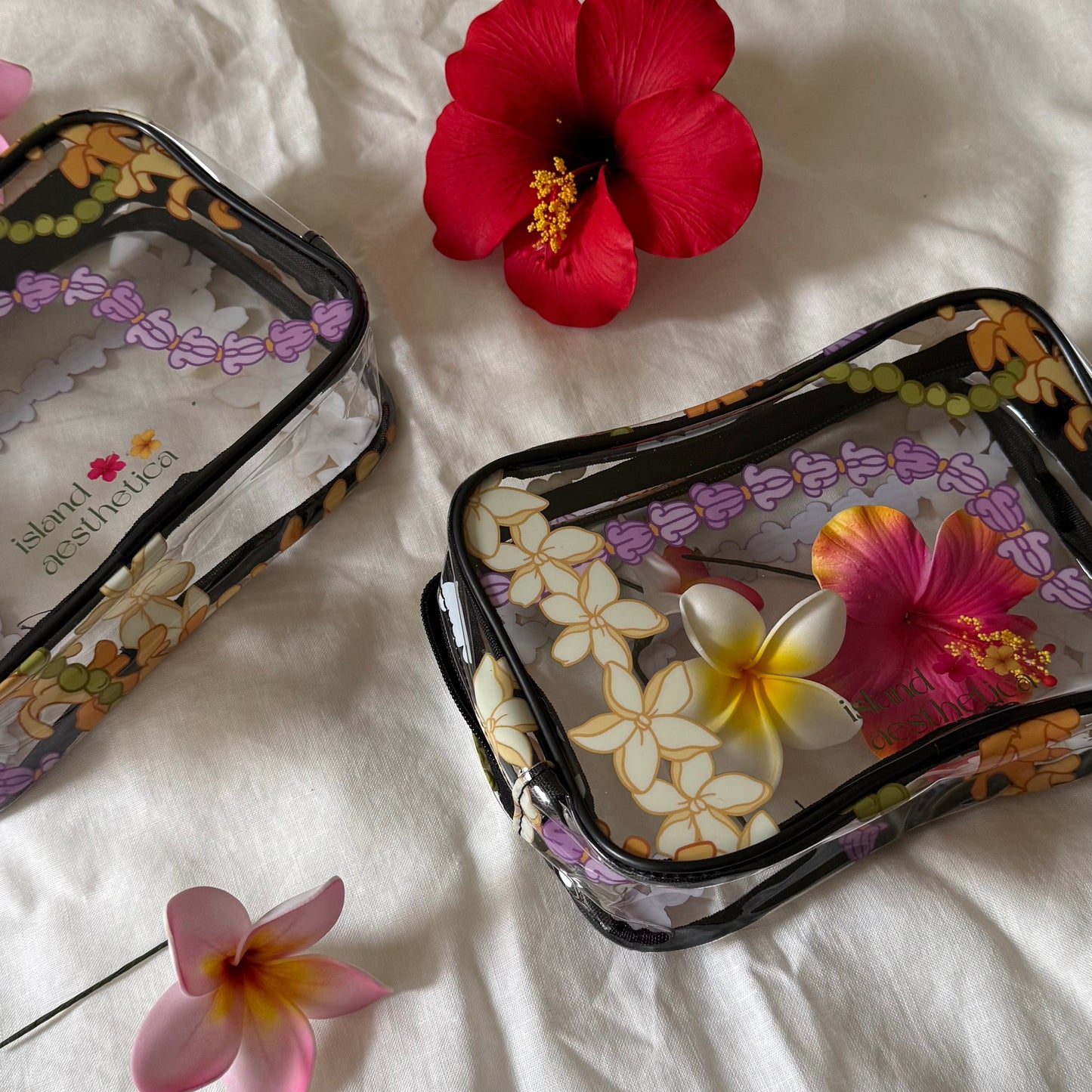 Island Floral Travel Cosmetics Bag – Puakenikeni Design
