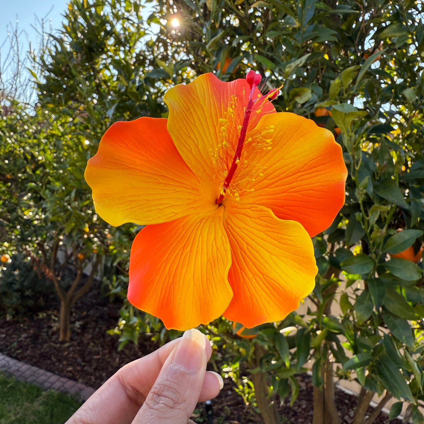 Millilani Large Hibiscus Sei Aute Hair Foam Flowers 9cm Pacifika - Island Aesthetica