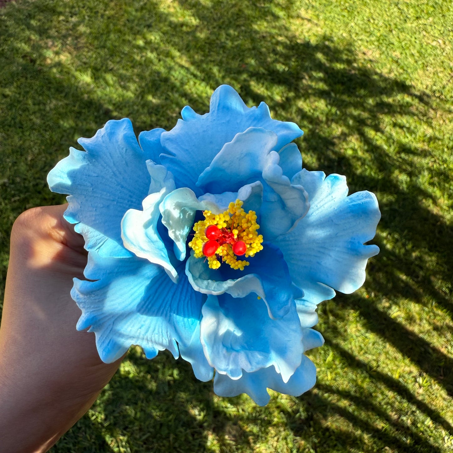 Arihi XL Double Hibiscus Flowers 11cm