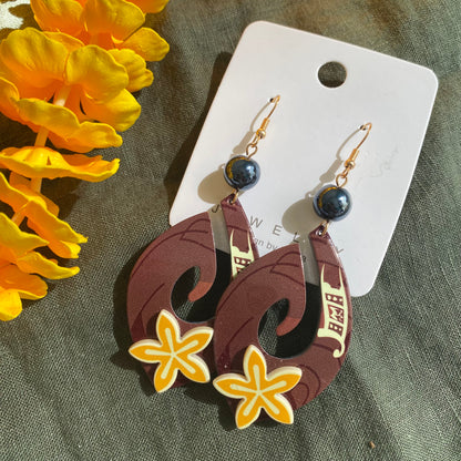 Pearl Drop Earrings Pacific Island Accessories