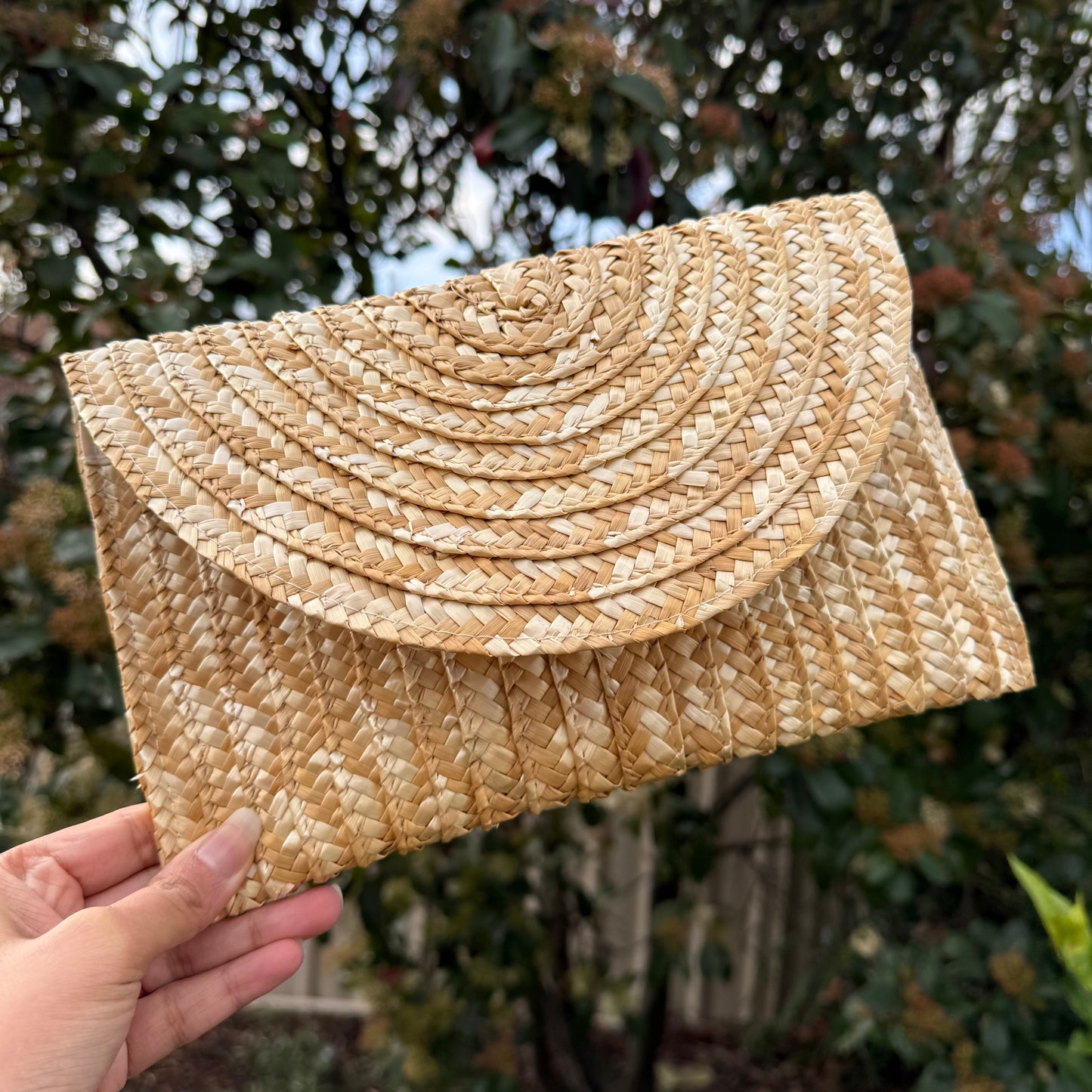 Straw Woven Beach Clutch Island Purse Handbag