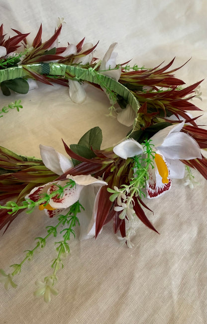 Pale Haku Lei Hawaiian Floral Crowns Lei Po’o