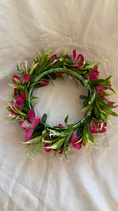 Pale Hawaiian Flower Crowns Lei Po’o