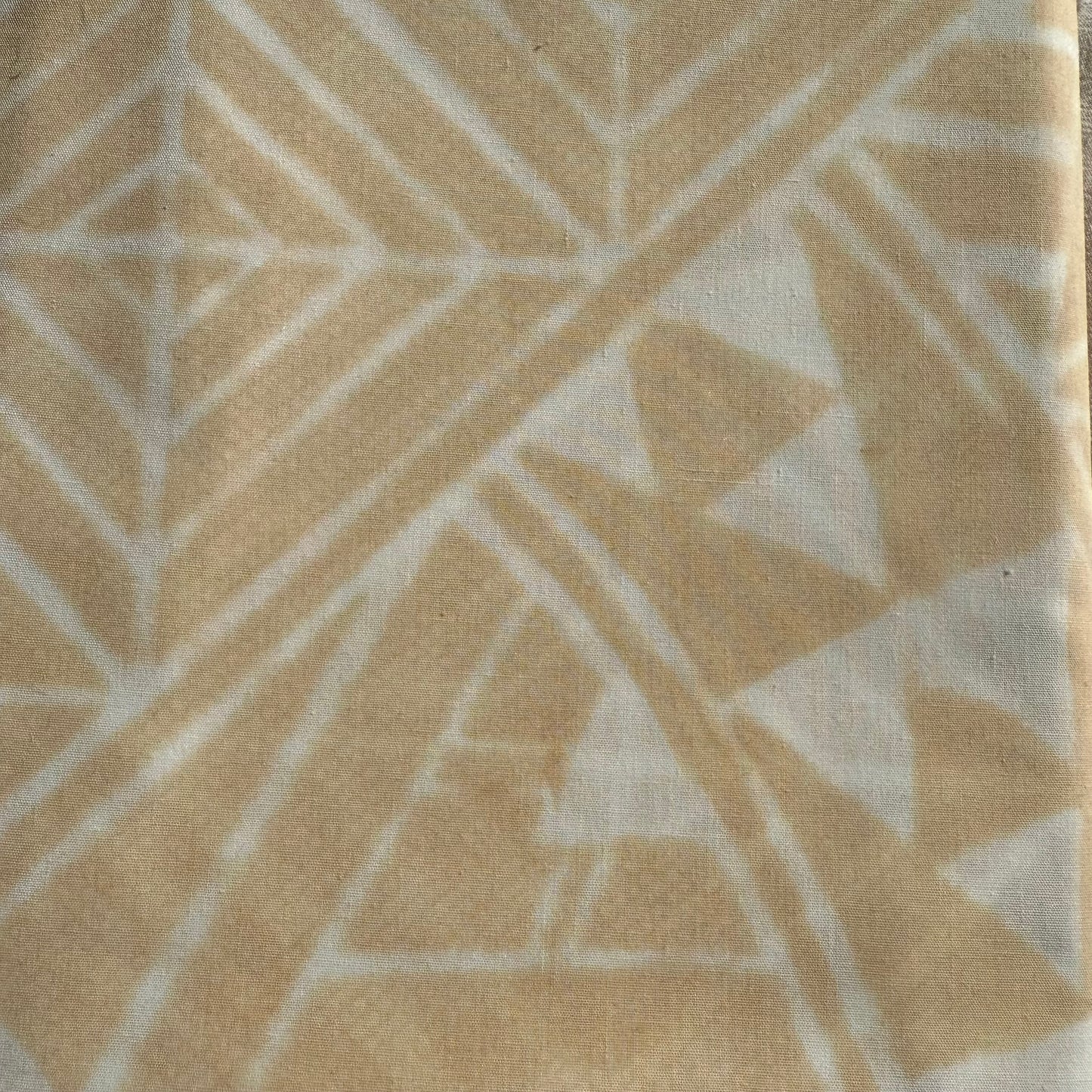 2m Sand Pastel Block Print Table Clothe or Ie Lavalava Women's Pareo Cotton Poplin Sarong Beach Cover Up Size L