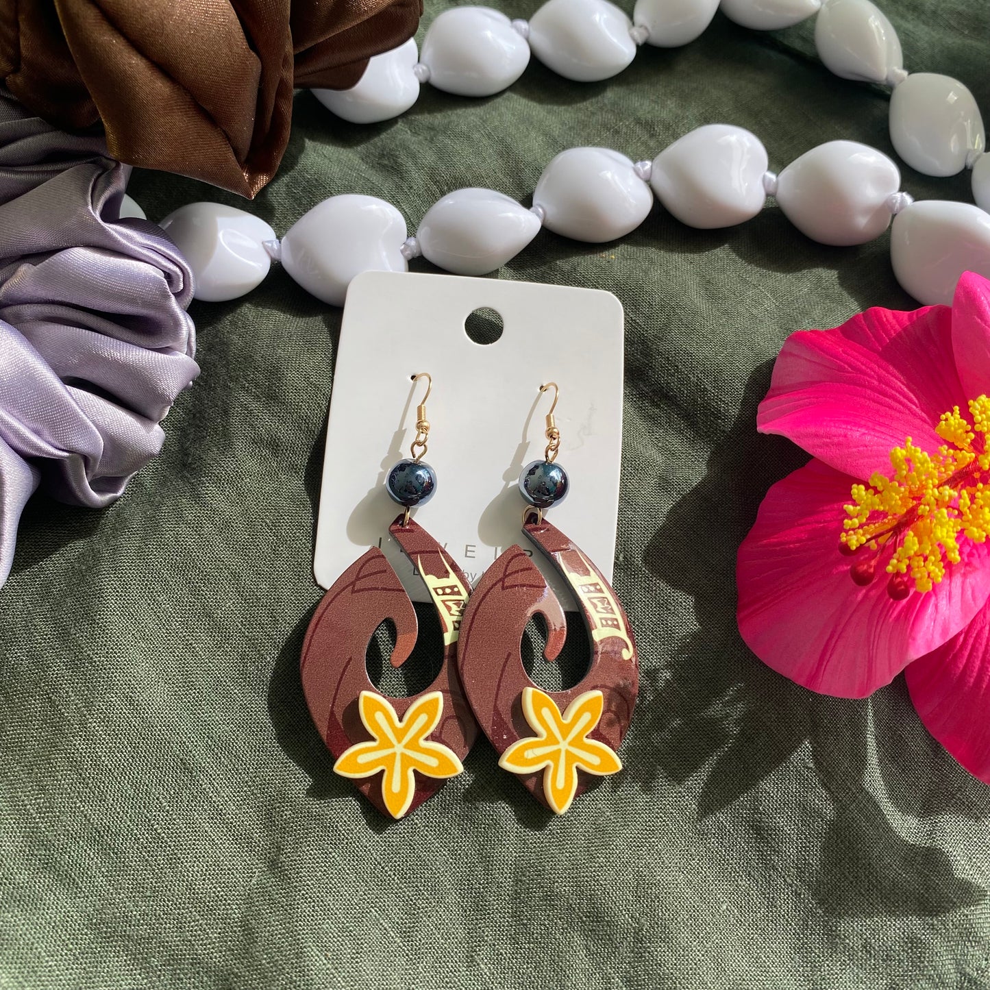 Pearl Drop Earrings Pacific Island Accessories