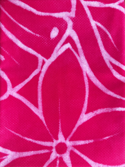 2m Pastel Garden Pop Block Print Table Cloth or Ie Lavalava Women's Pareo Cotton Poplin Sarong Beach Cover Up Size L